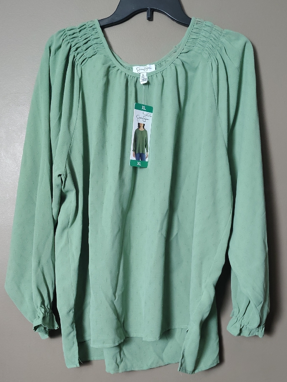 Jessica Simpson Green Blouse Size XL NWT